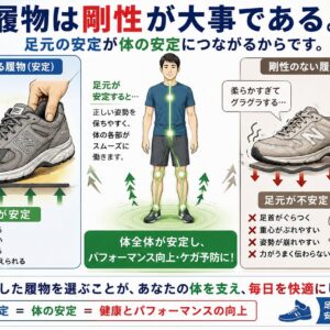 室内履きも健康のために剛性が必要。