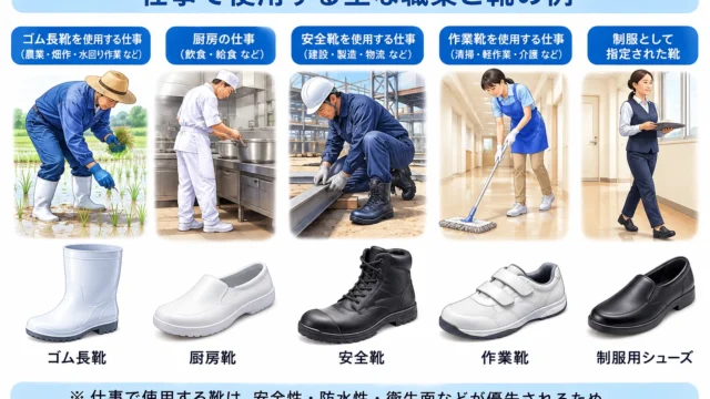 仕事で使用するゴム長靴・厨房靴・安全靴・作業靴とオーソティックスの注意点